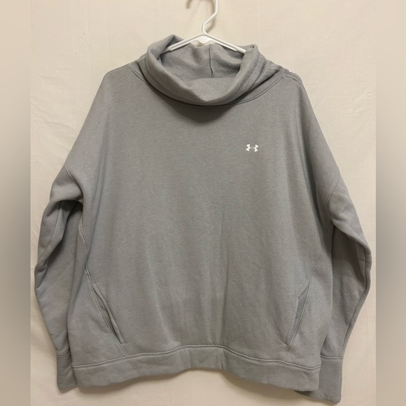 Under Armour Gray Cowl‎ Neck Hoodie Size XL - Picture 1 of 8